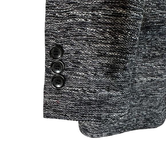 Redox Casual Mens 2 Button Textured Tweed Knit Blazer Gray Made in Korea Preppy - Picture 15 of 15